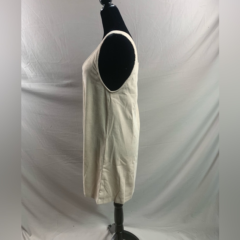 Corduroy Solid Overall Dress Without Sweater - Picture 9 of 10